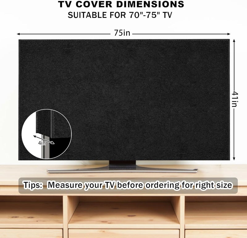 Orchidleaf TV Cover for Moving 70"-75" TV Screen Protector Cover and Flat Dust Anti-Scratch TV For Moving with Bottom Strap and Gloves, Moving, Renovation, Painting - Image 3